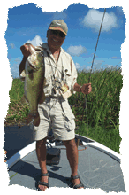 Trophy fly fishing for Florida bass, fishing on Lake Okeechobee and the Everglades!